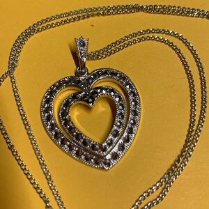 Sterling hearts chain